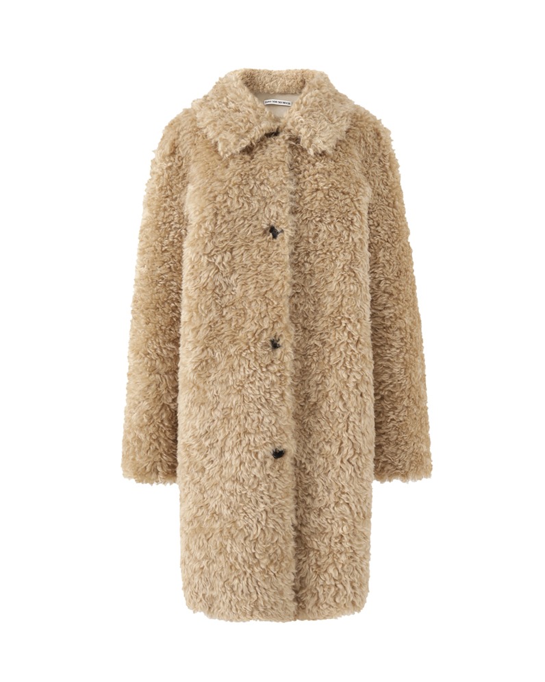 Eco Fur Coat (BEIGE)
