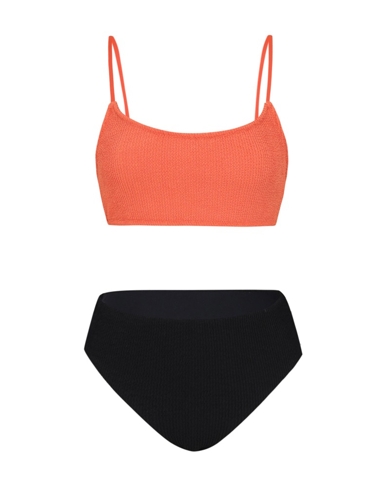 Jacquard Bikini (Orange+Black)