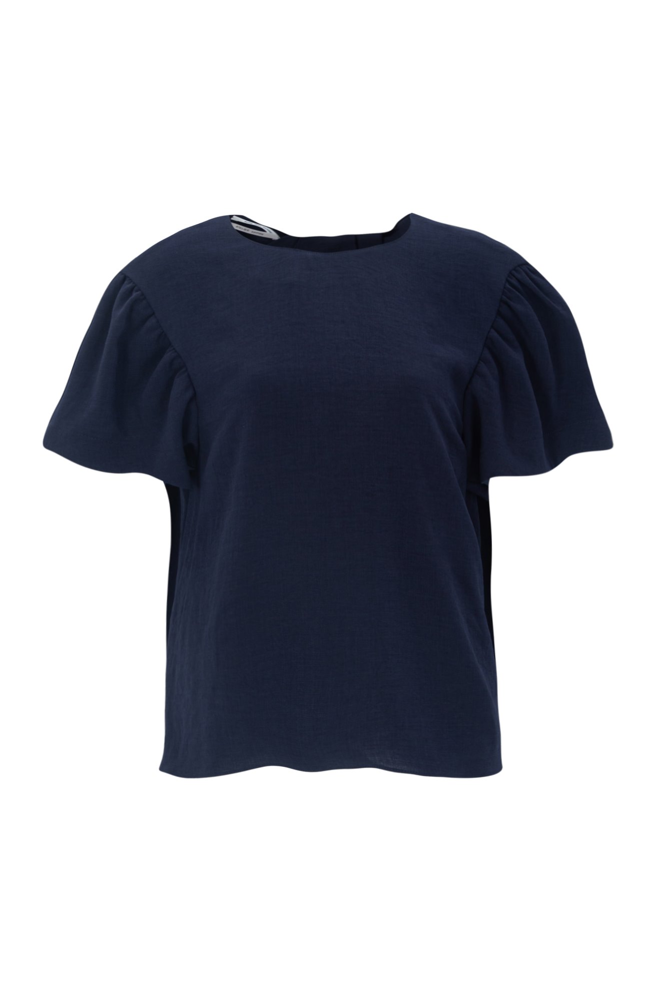 TWISTED BACK BLOUSE (NAVY)
