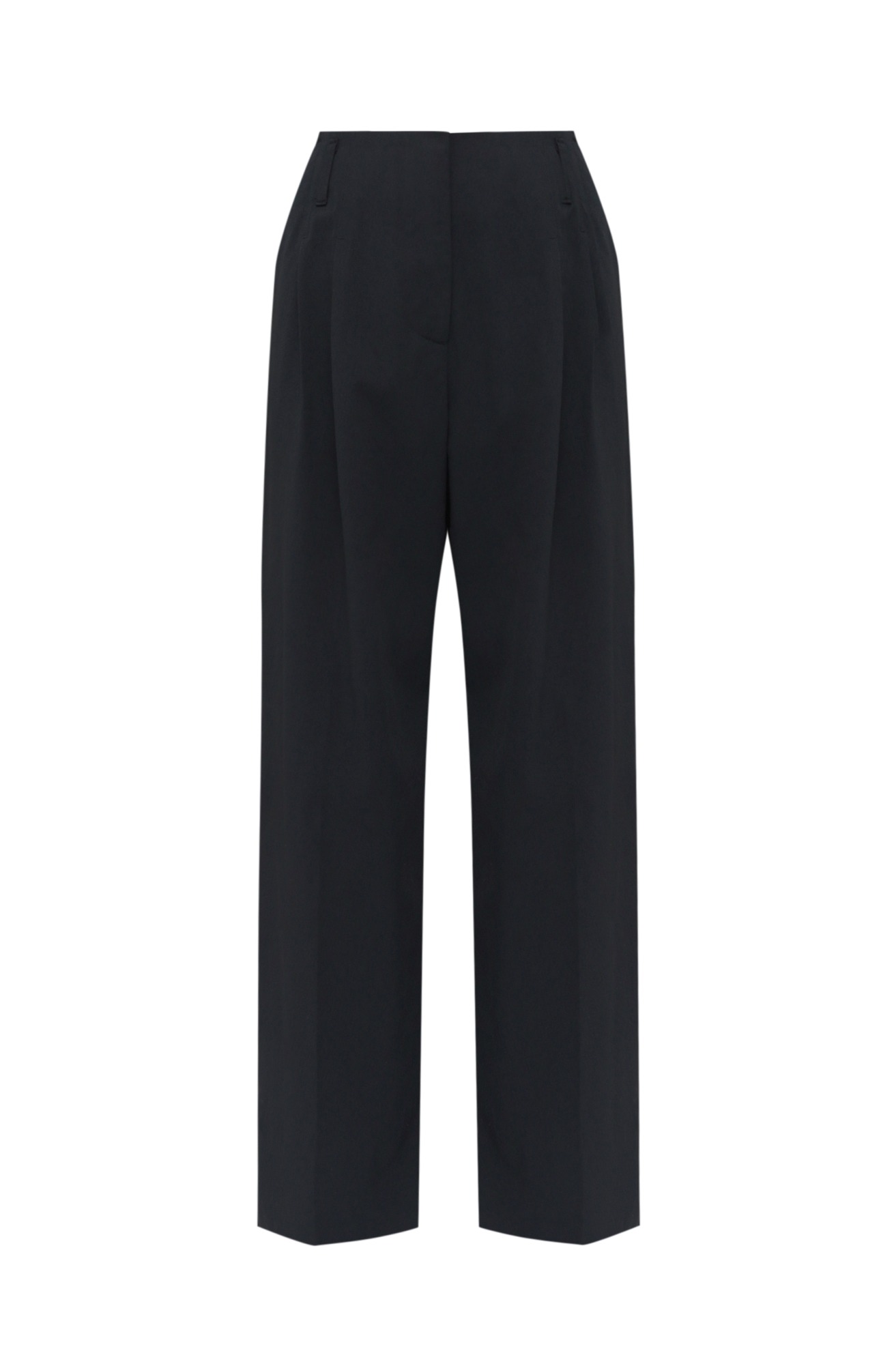 Double Pleated No-Waistband Trousers