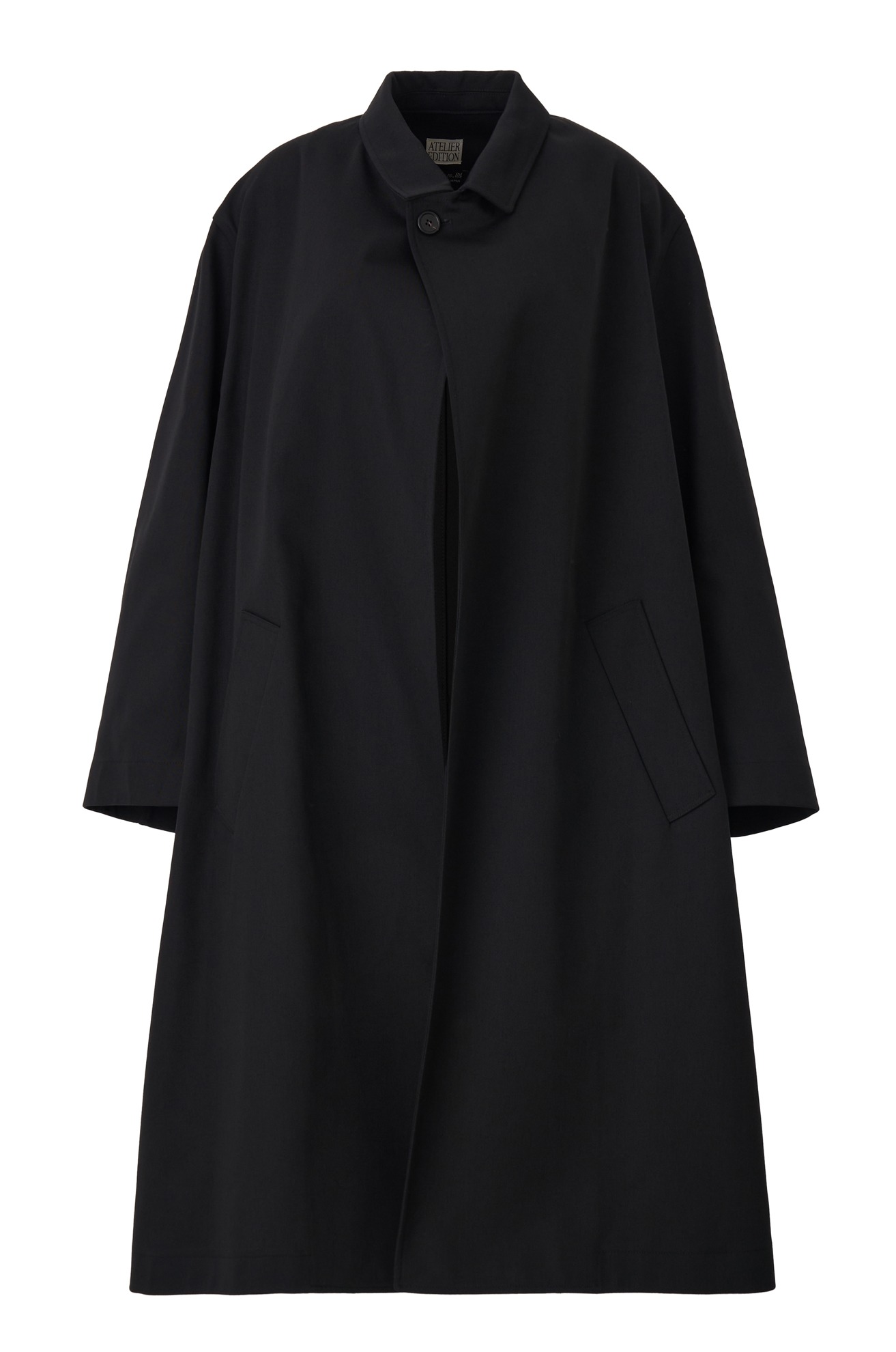 One Button Trench Coat (Black)