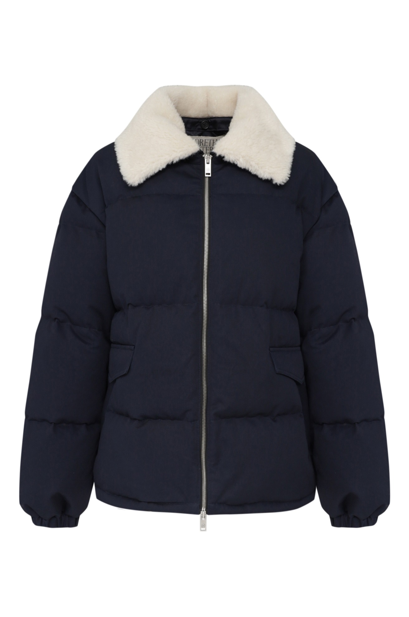Detachable Shearling Collared Down Jacket